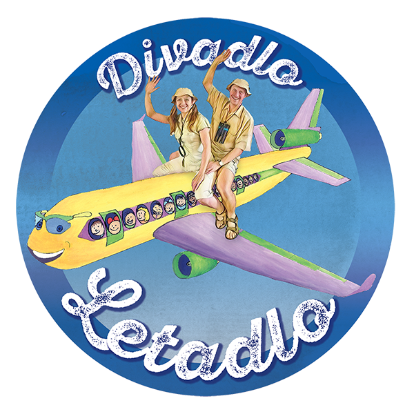 Divadlo Letadlo modré logo