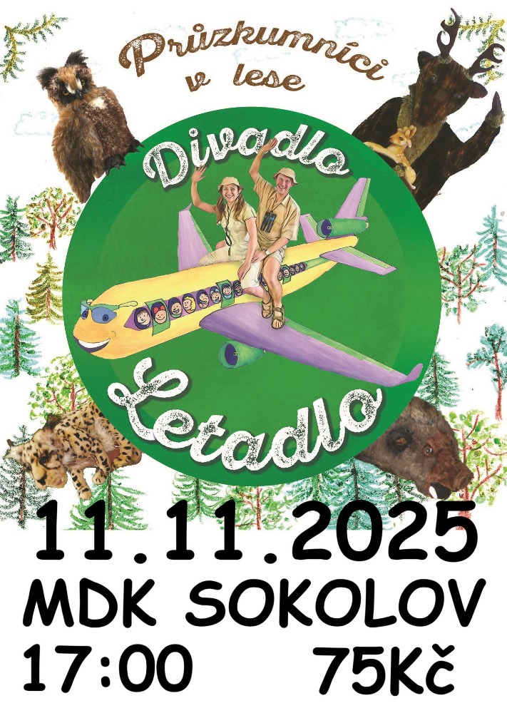 Průzkumníci v lese, MDK Sokolov, 11.11.2025 od 17h, 75Kč