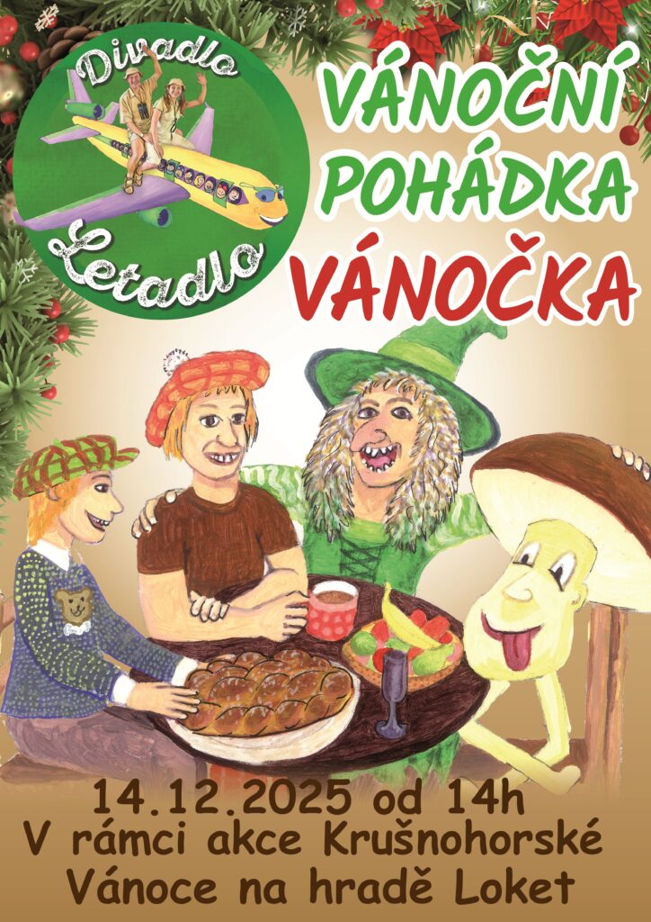 Vánoční pohádka Vánočka, Krušnohorské Vánoce na hradě Loket, 14.12.2025 od 14h, Hrad Loket
