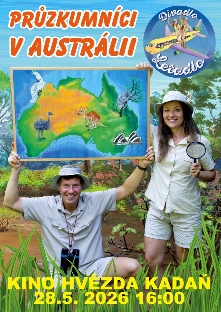 Průzkumníci v Austrálii, Kino Hvězda Kadaň, 28.5.2026 od 16h, Kadaň