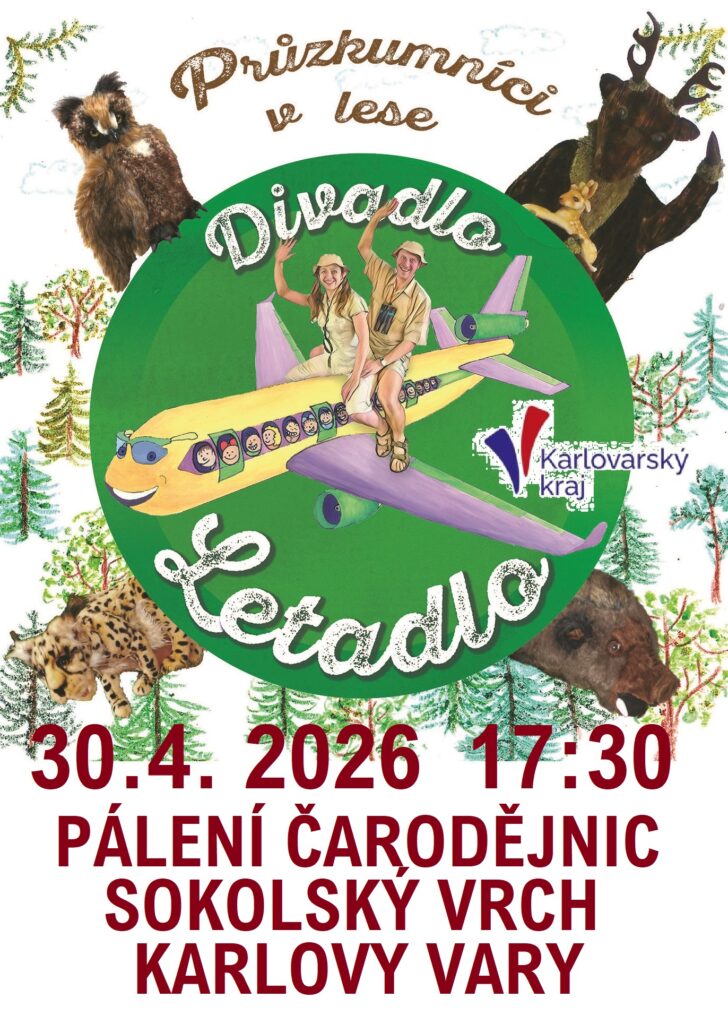 Průzkumníci v lese, Pálení čarodějnic Sokolský vrch, 30.4.2026 od 17:30, Karlovy Vary